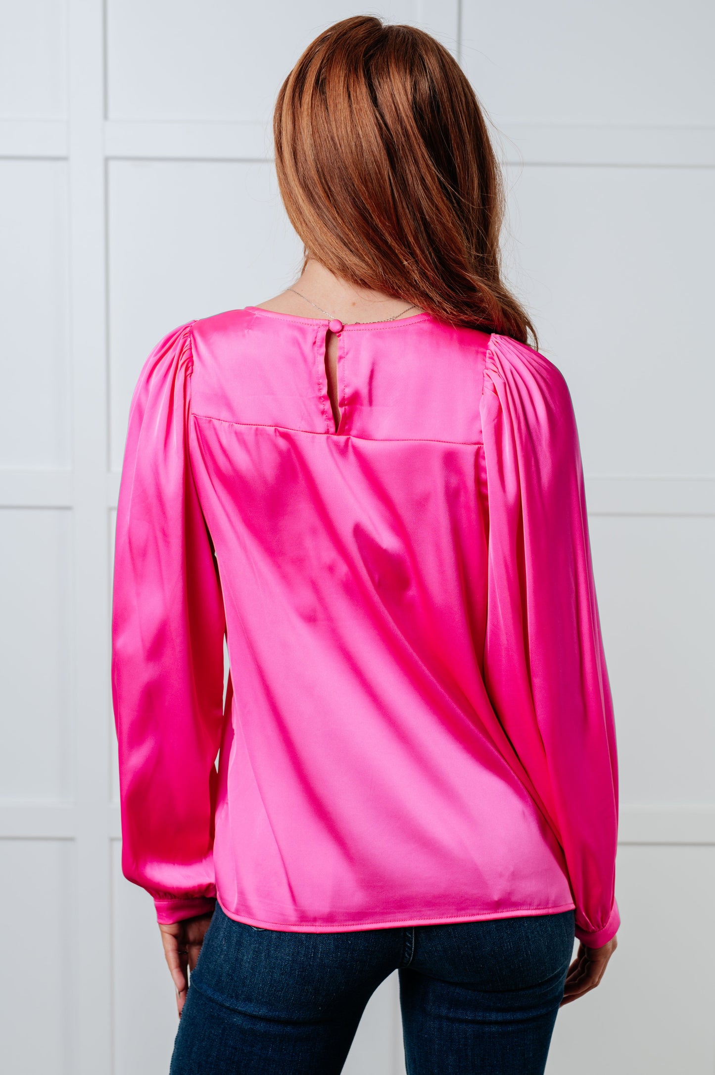Pink Satin Top