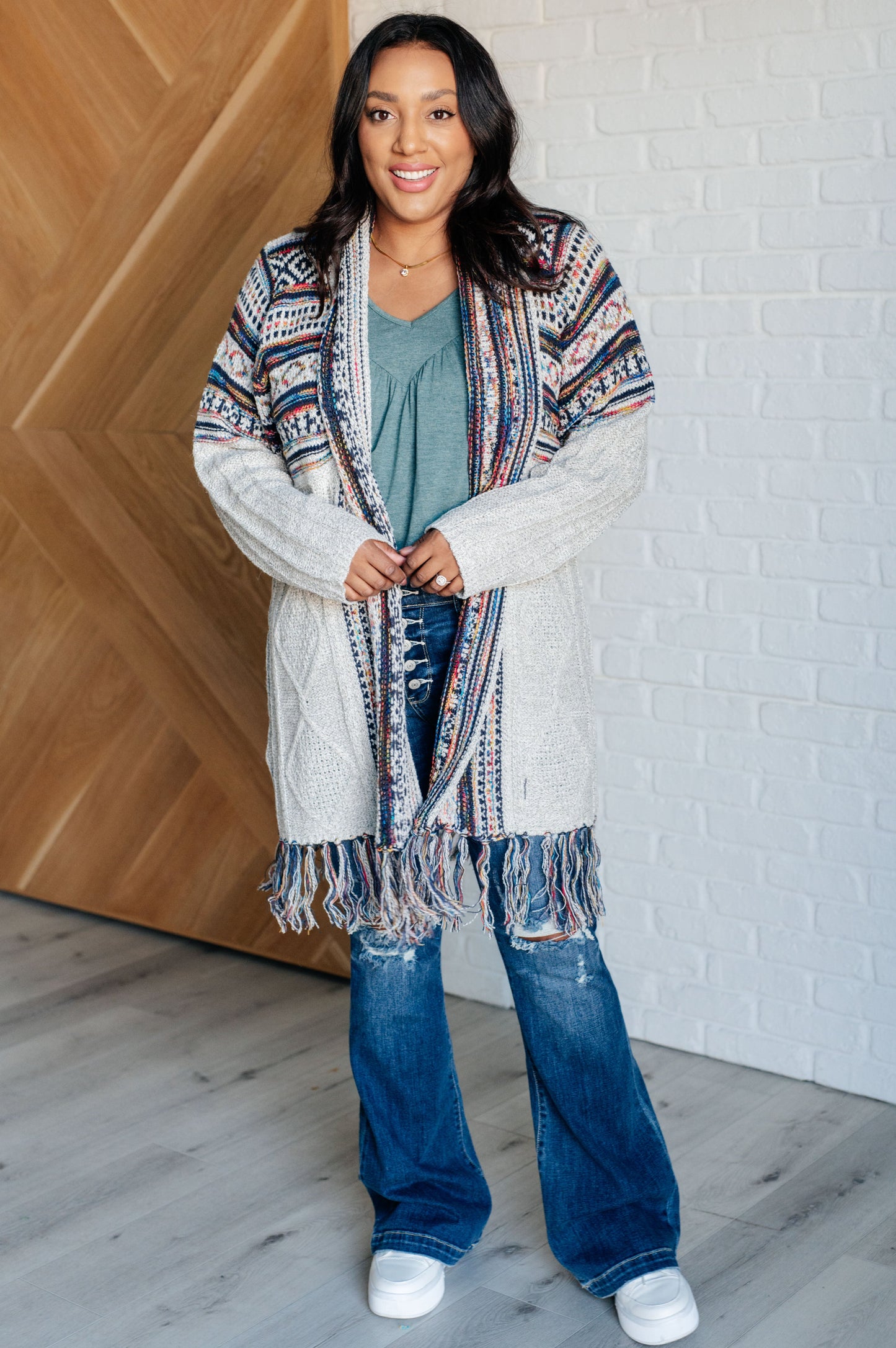 Sahia Fringe Cardigan