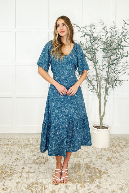 Blue Vineyard Dress - Sized up to 4X