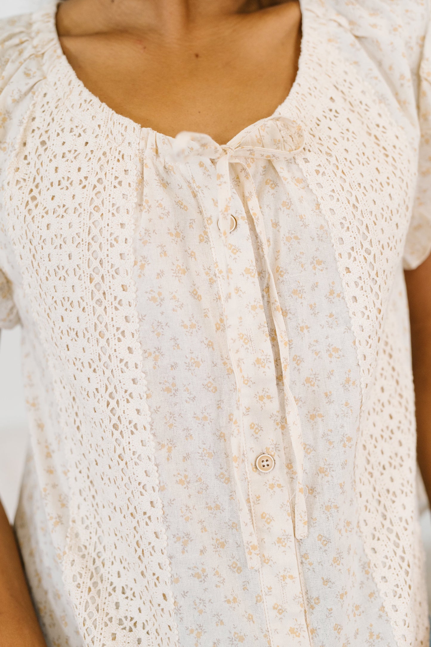 Blessings Lace Detail Top