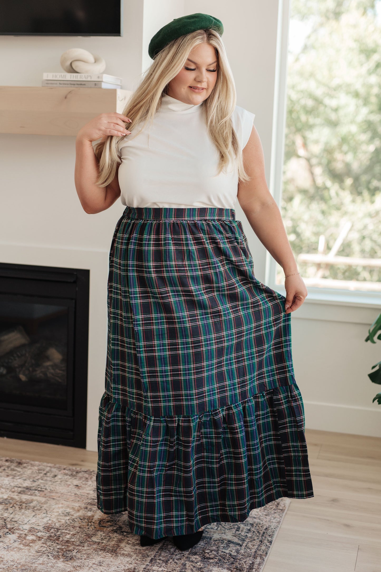 3RD RESTOCK! Plaid Perfection Maxi Skirt