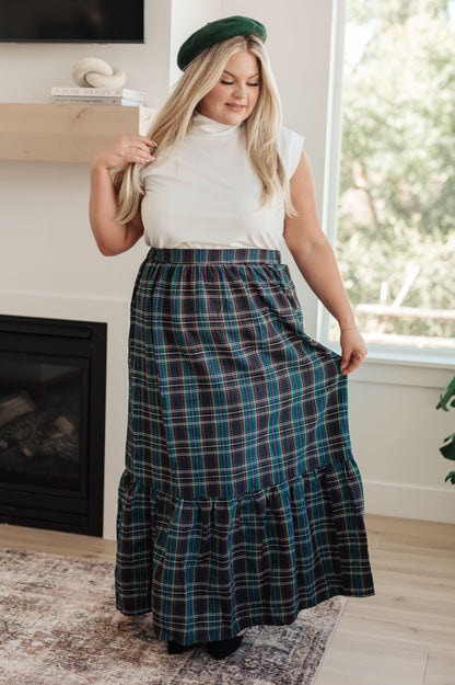3RD RESTOCK! Plaid Perfection Maxi Skirt