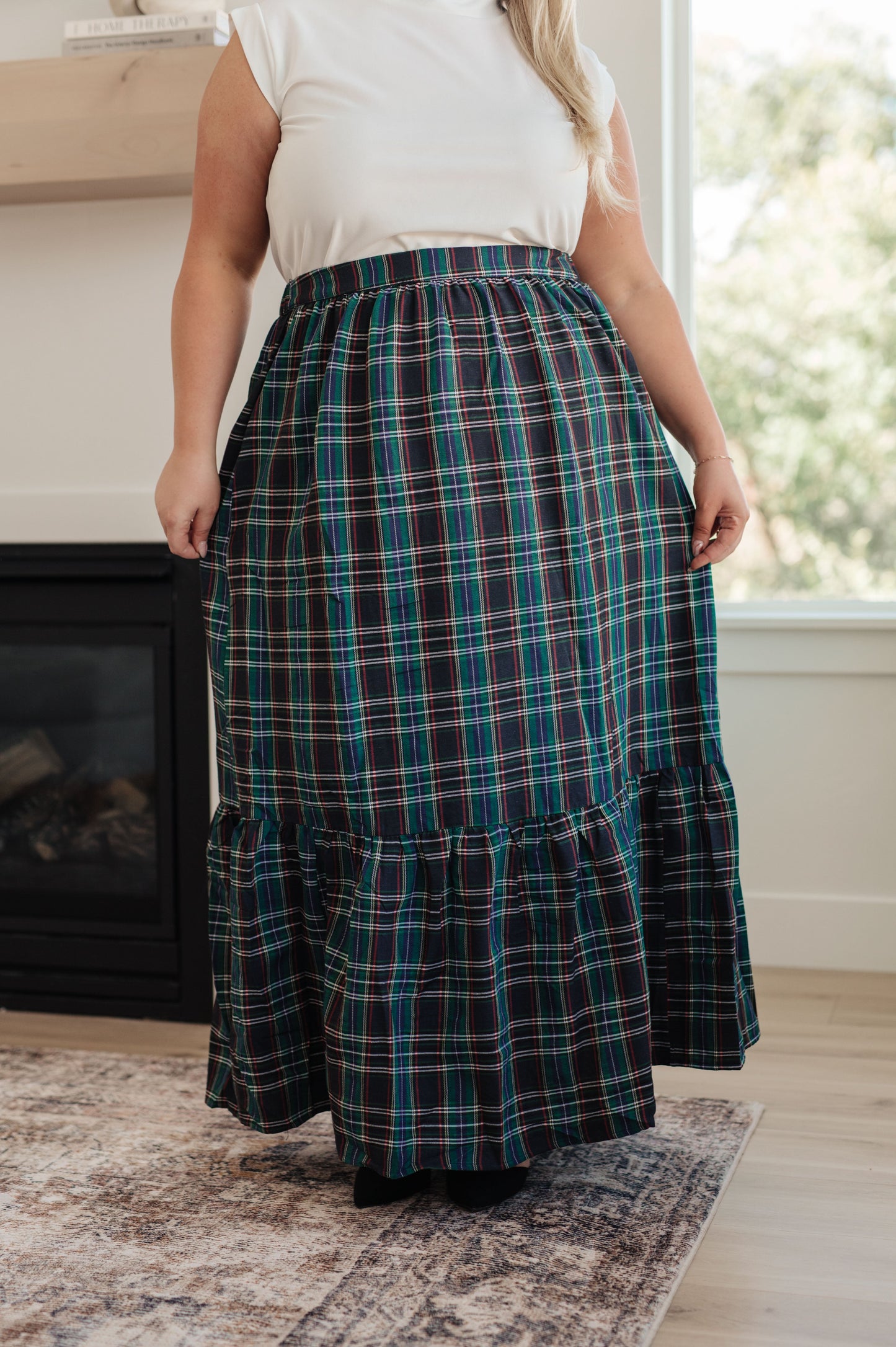 3RD RESTOCK! Plaid Perfection Maxi Skirt