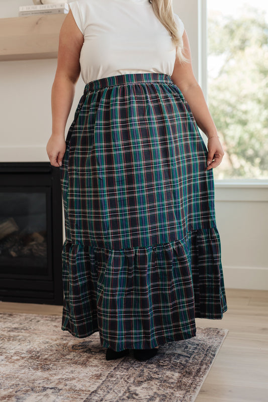 3RD RESTOCK! Plaid Perfection Maxi Skirt