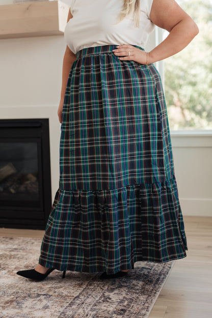 3RD RESTOCK! Plaid Perfection Maxi Skirt