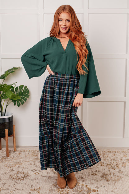 3RD RESTOCK! Plaid Perfection Maxi Skirt