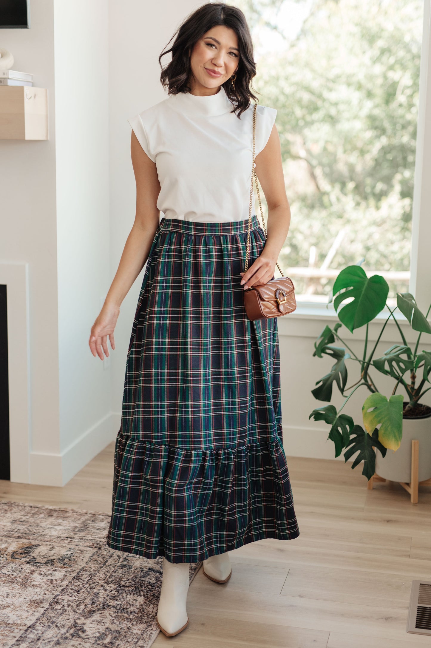3RD RESTOCK! Plaid Perfection Maxi Skirt
