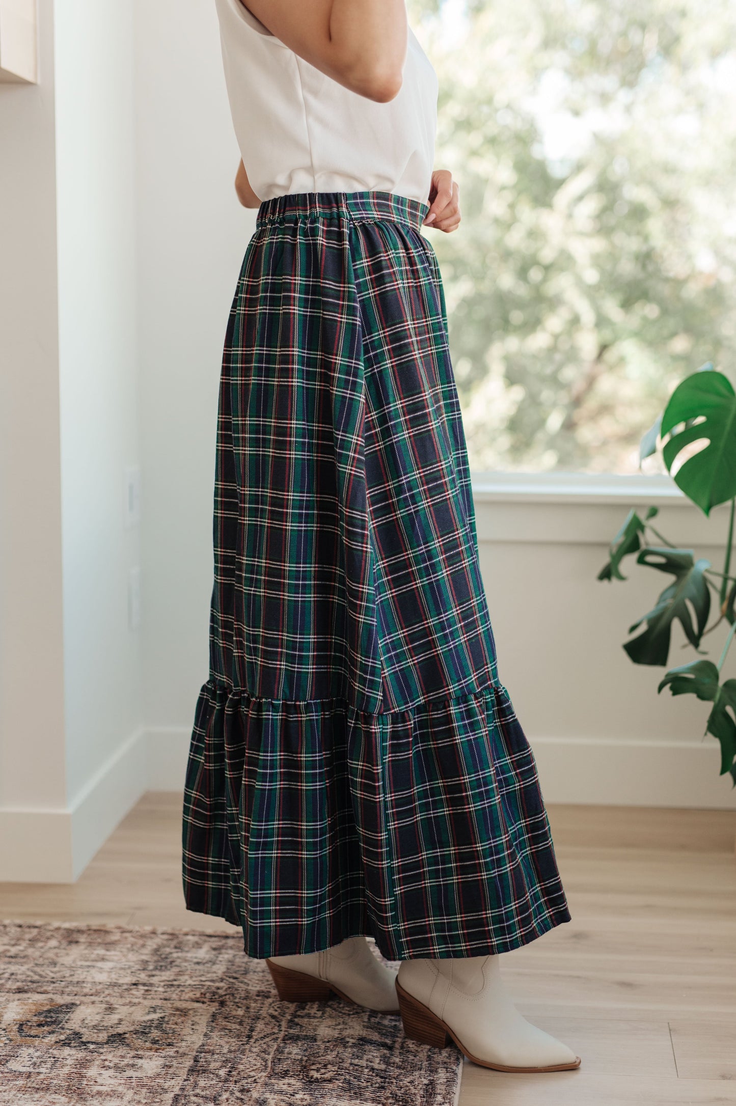 3RD RESTOCK! Plaid Perfection Maxi Skirt