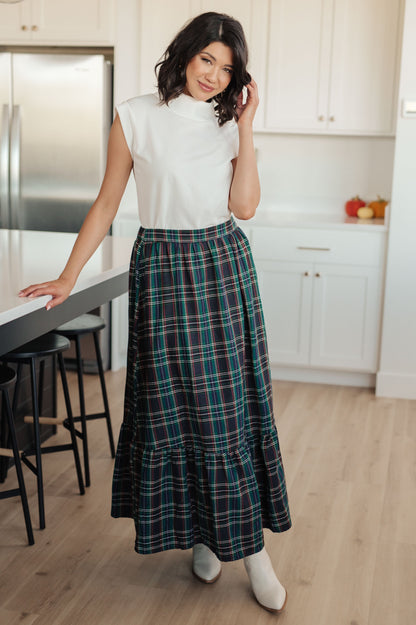 3RD RESTOCK! Plaid Perfection Maxi Skirt