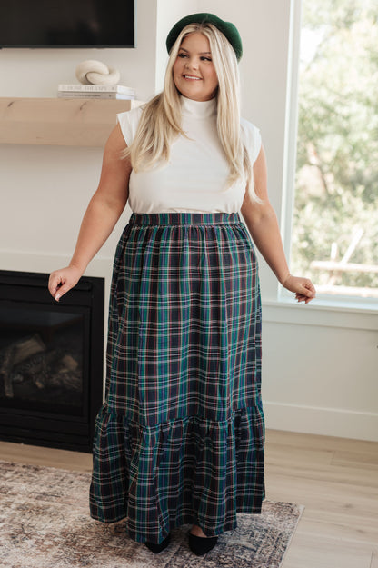 3RD RESTOCK! Plaid Perfection Maxi Skirt