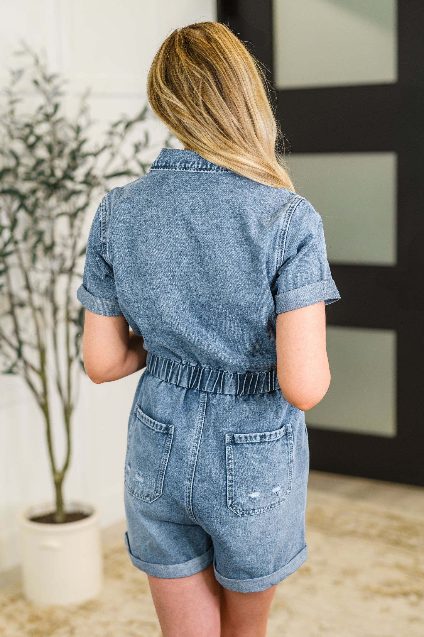Picnic Denim Romper
