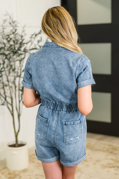 Picnic Denim Romper