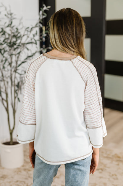 Ginnie Striped Sleeve Top