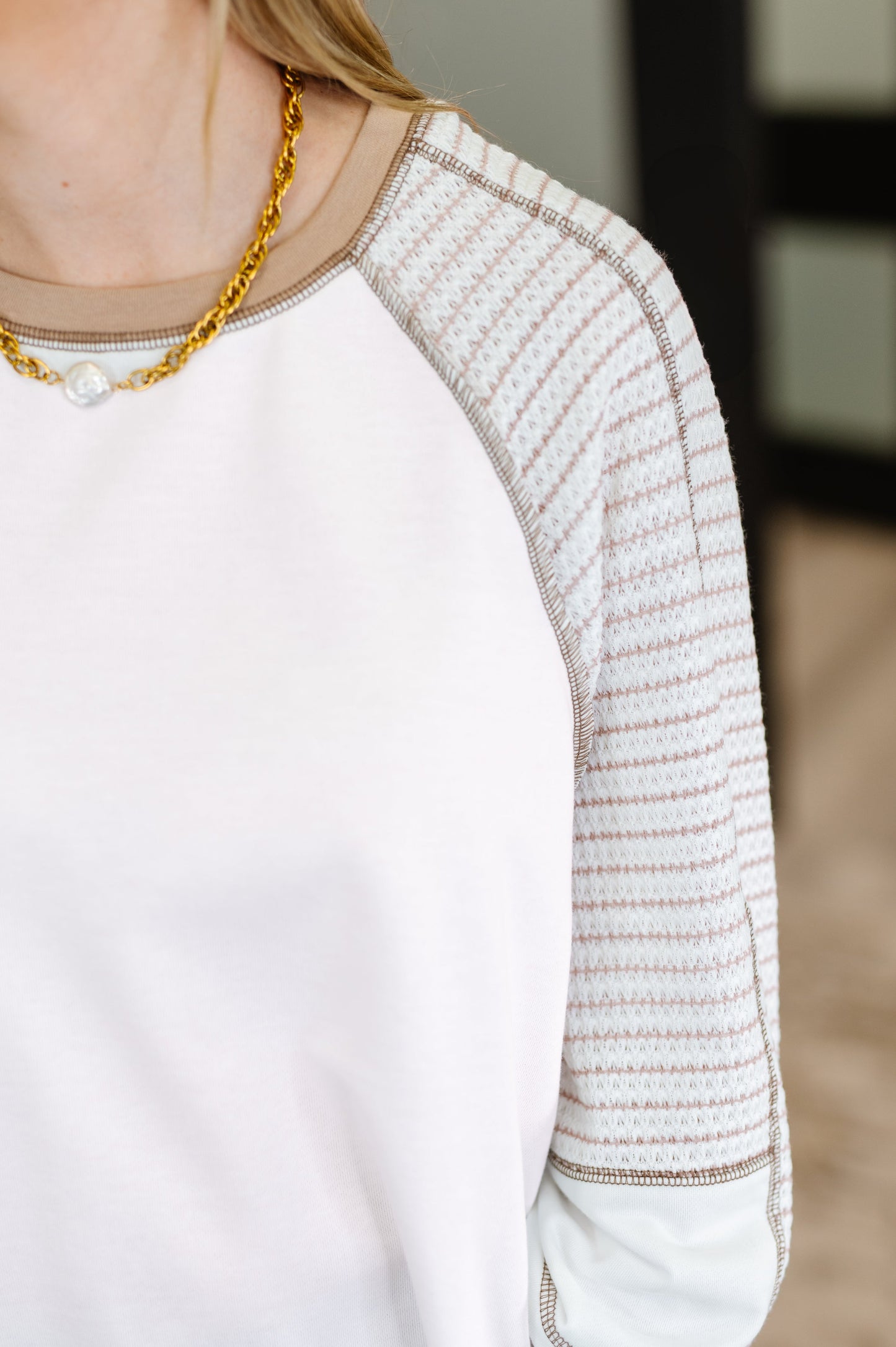 Ginnie Striped Sleeve Top