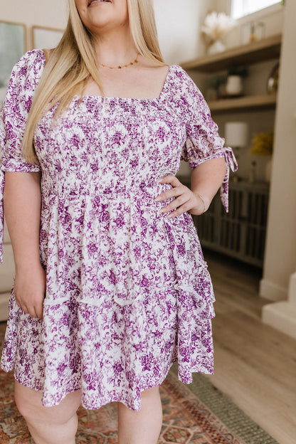 Lavender Floral Dress