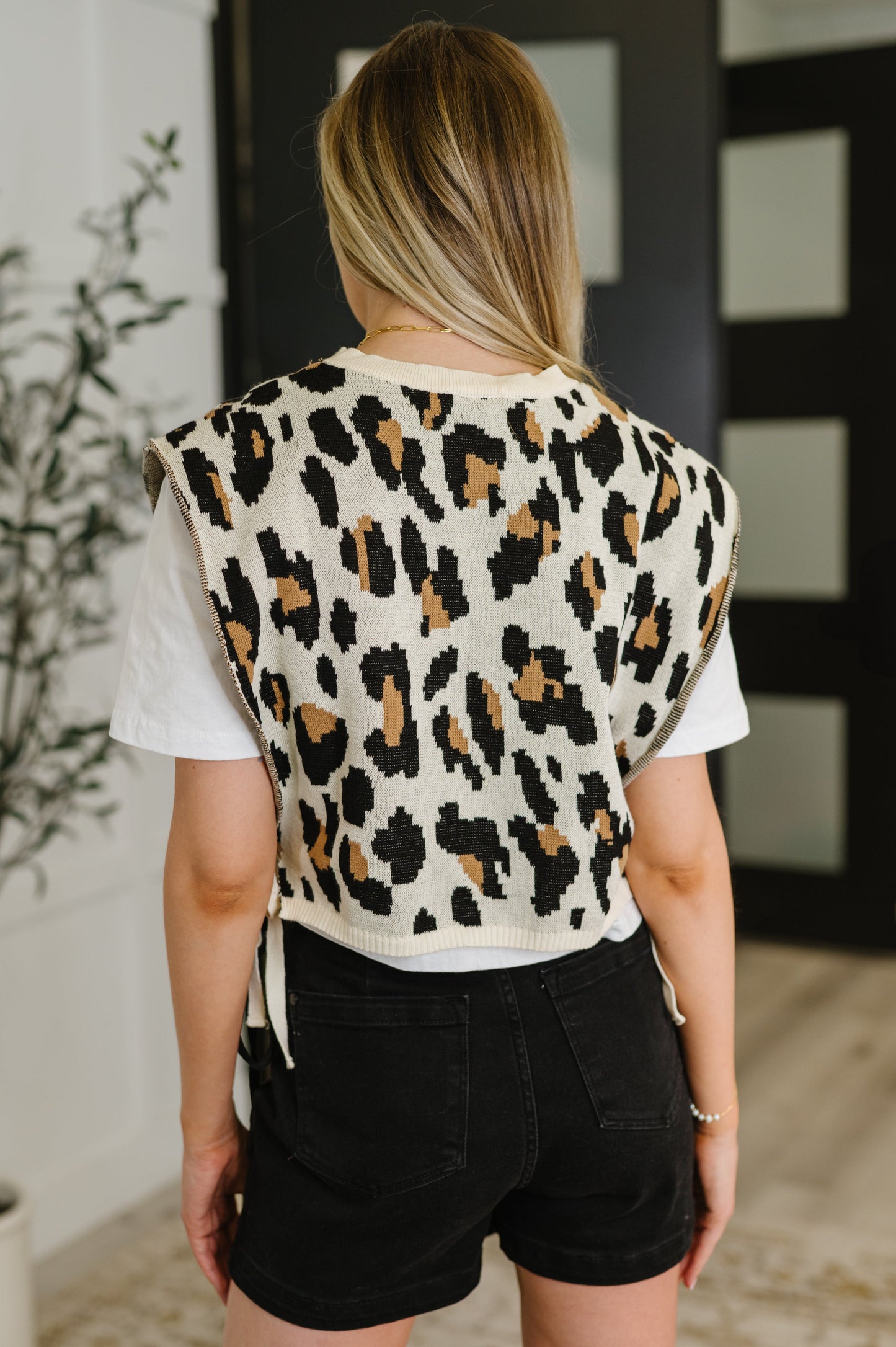 Leopard Print Sweater Tee