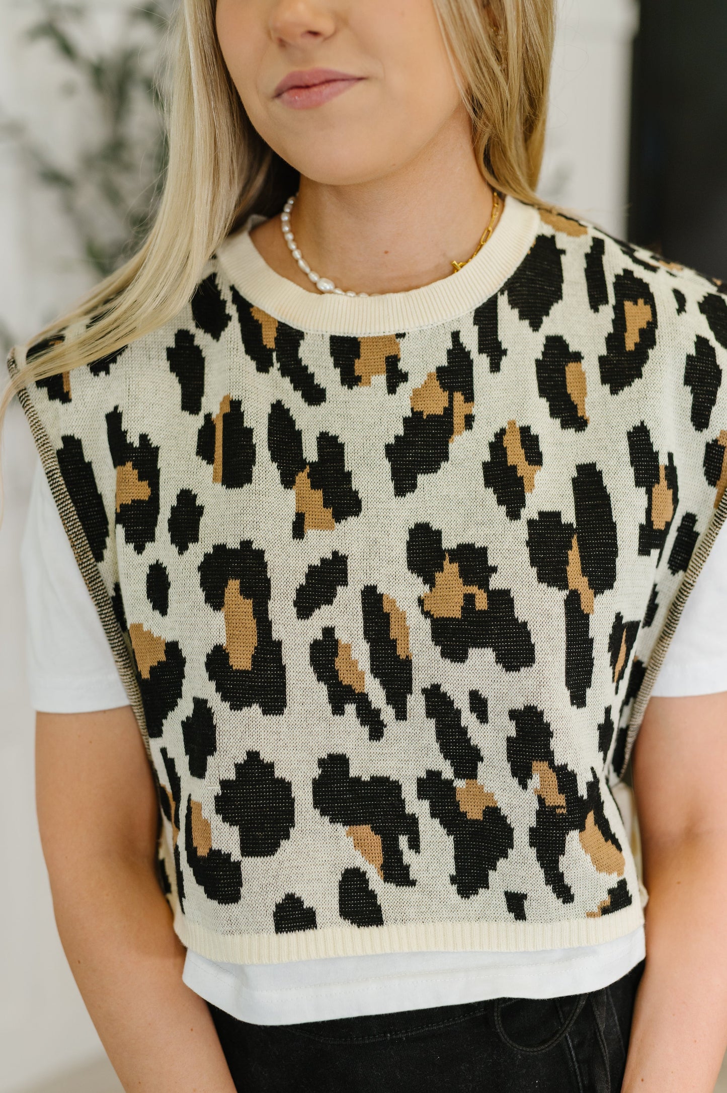 Leopard Print Sweater Tee