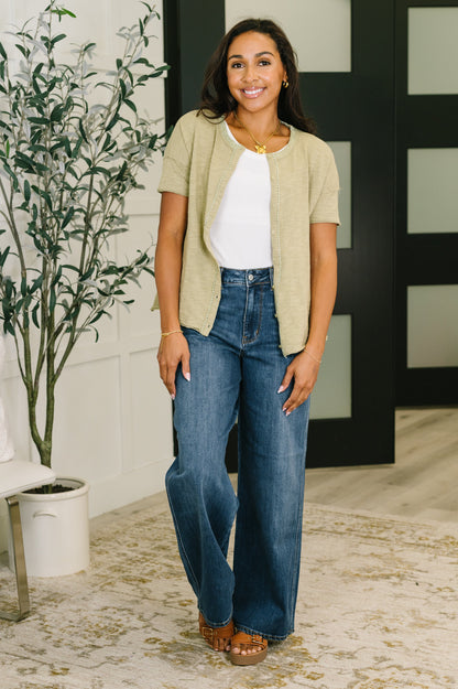 Dane Lace Trim Cotton Top