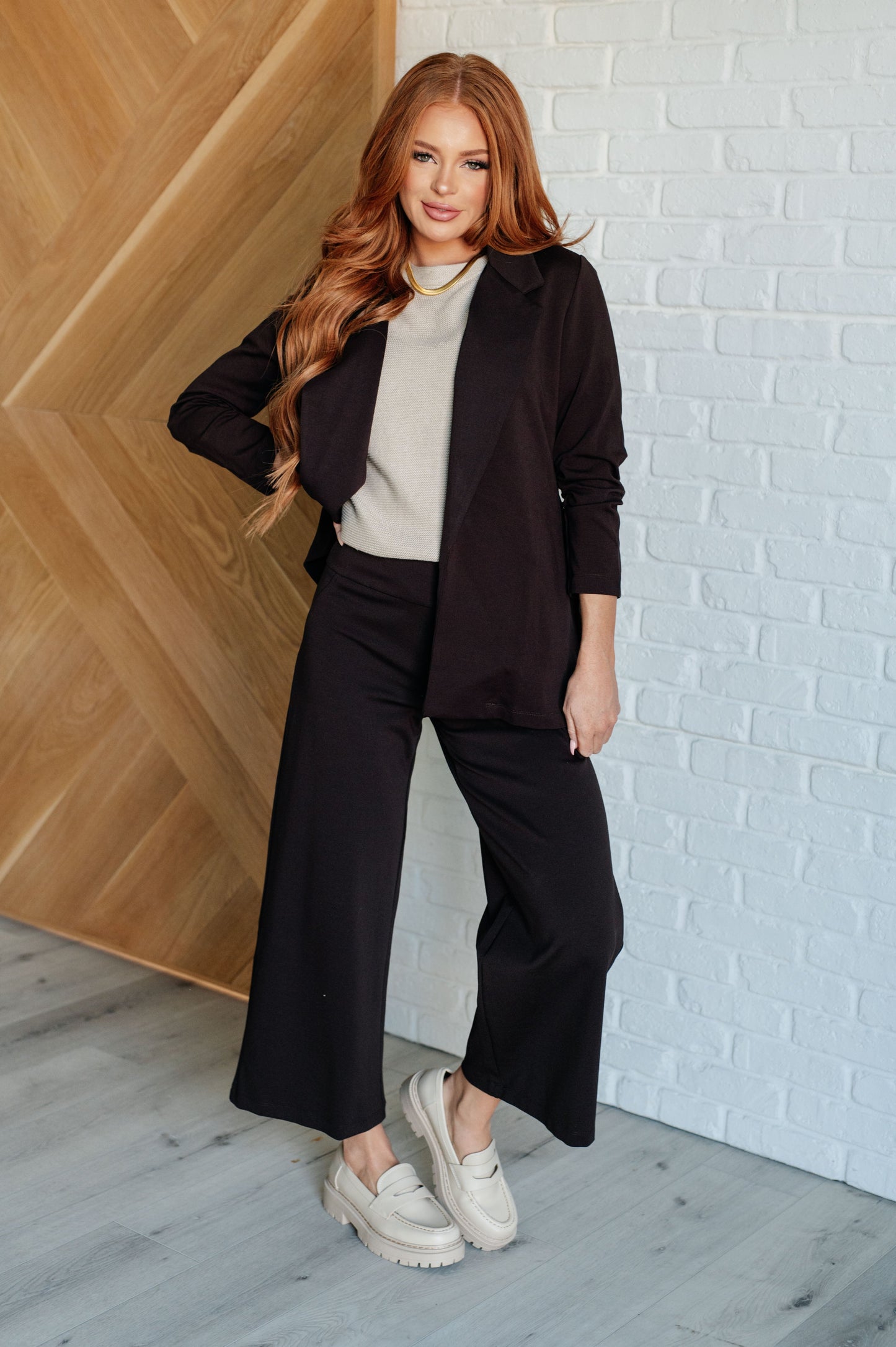 Steff Knit Top in Taupe