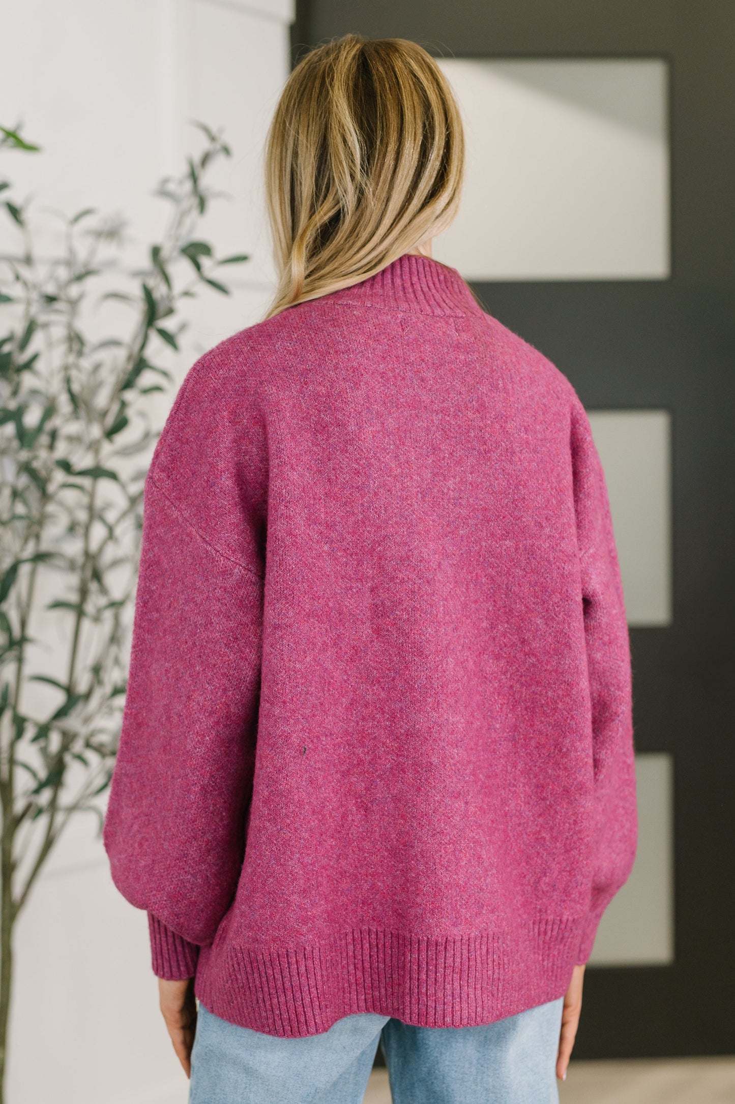 Light Plum High Neck Pullover