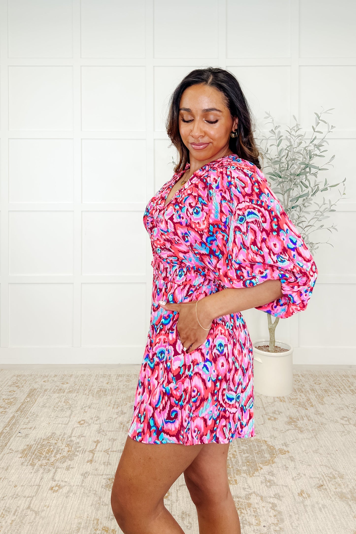 Abstract Print Romper