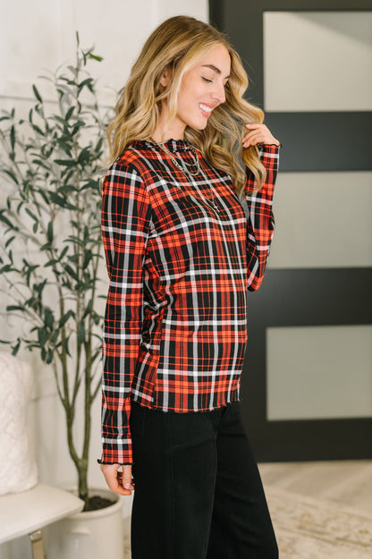 Love Buzz Plaid Top