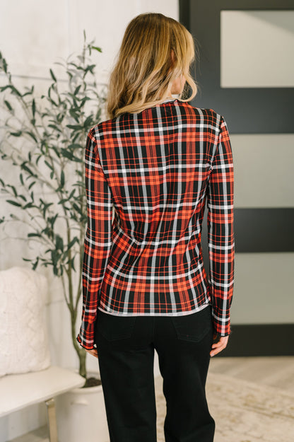 Love Buzz Plaid Top