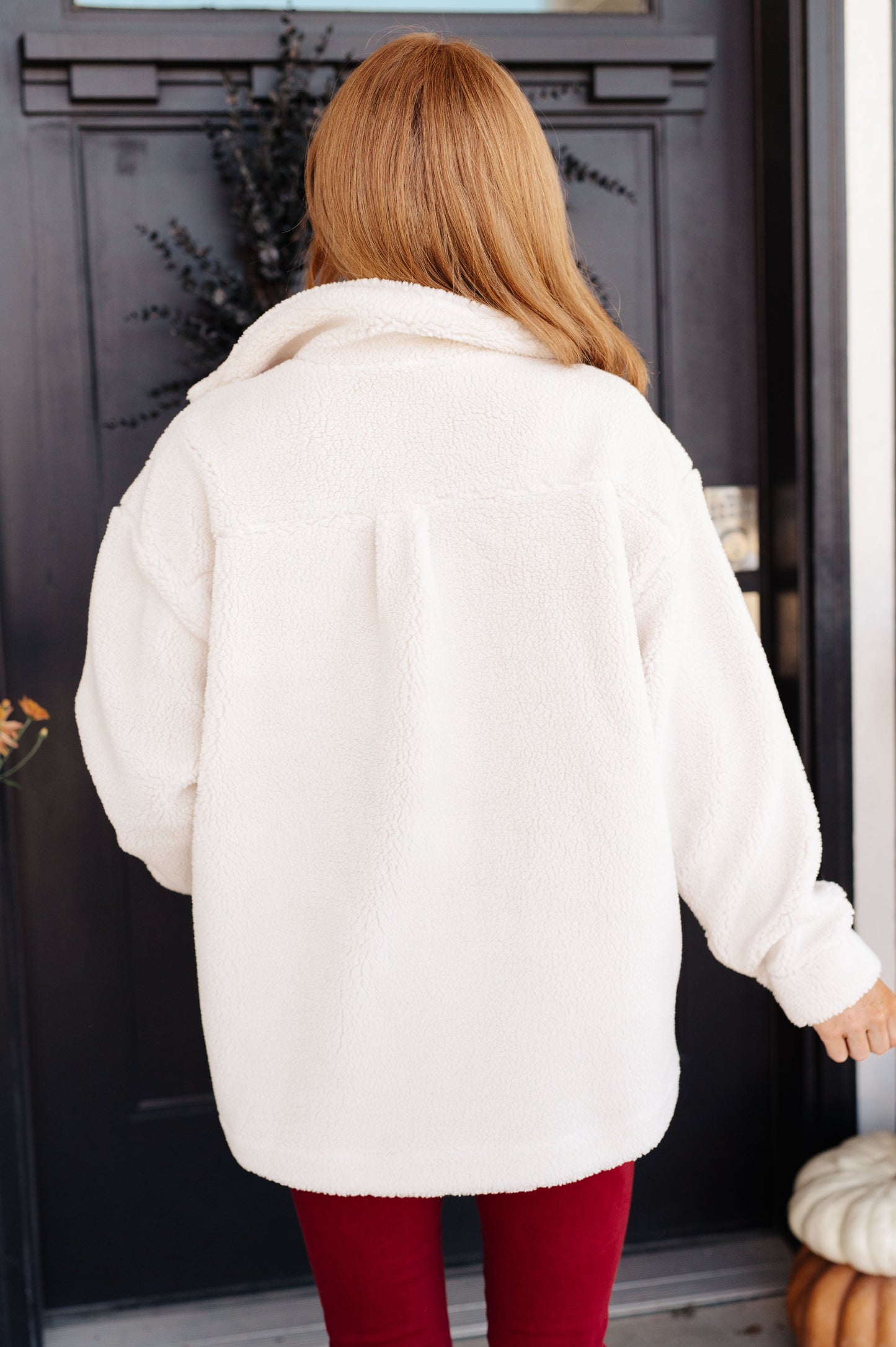 Sherpa Coat in White
