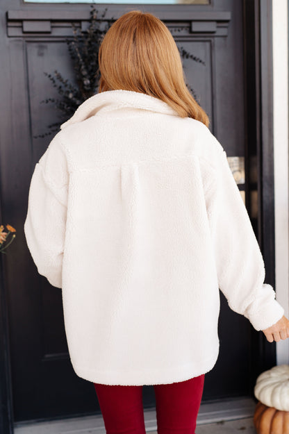 Sherpa Coat in White