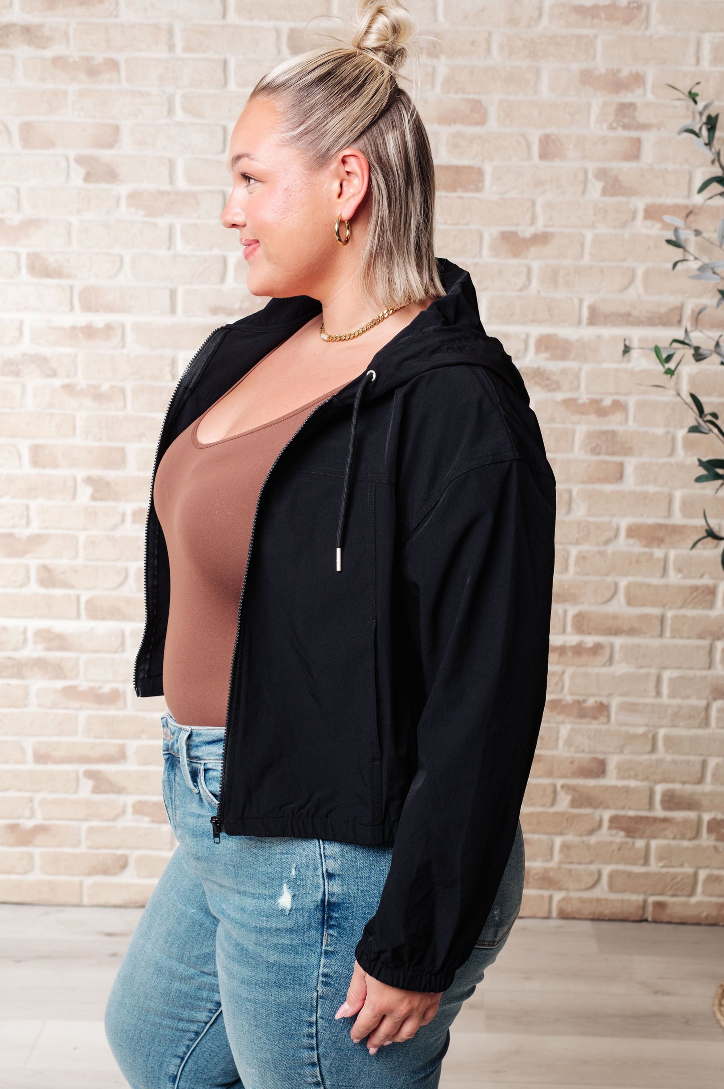 Black Zip Up Hoodie