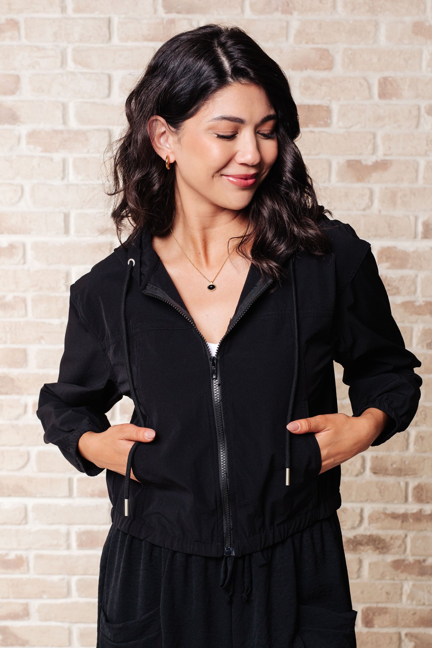 Black Zip Up Hoodie