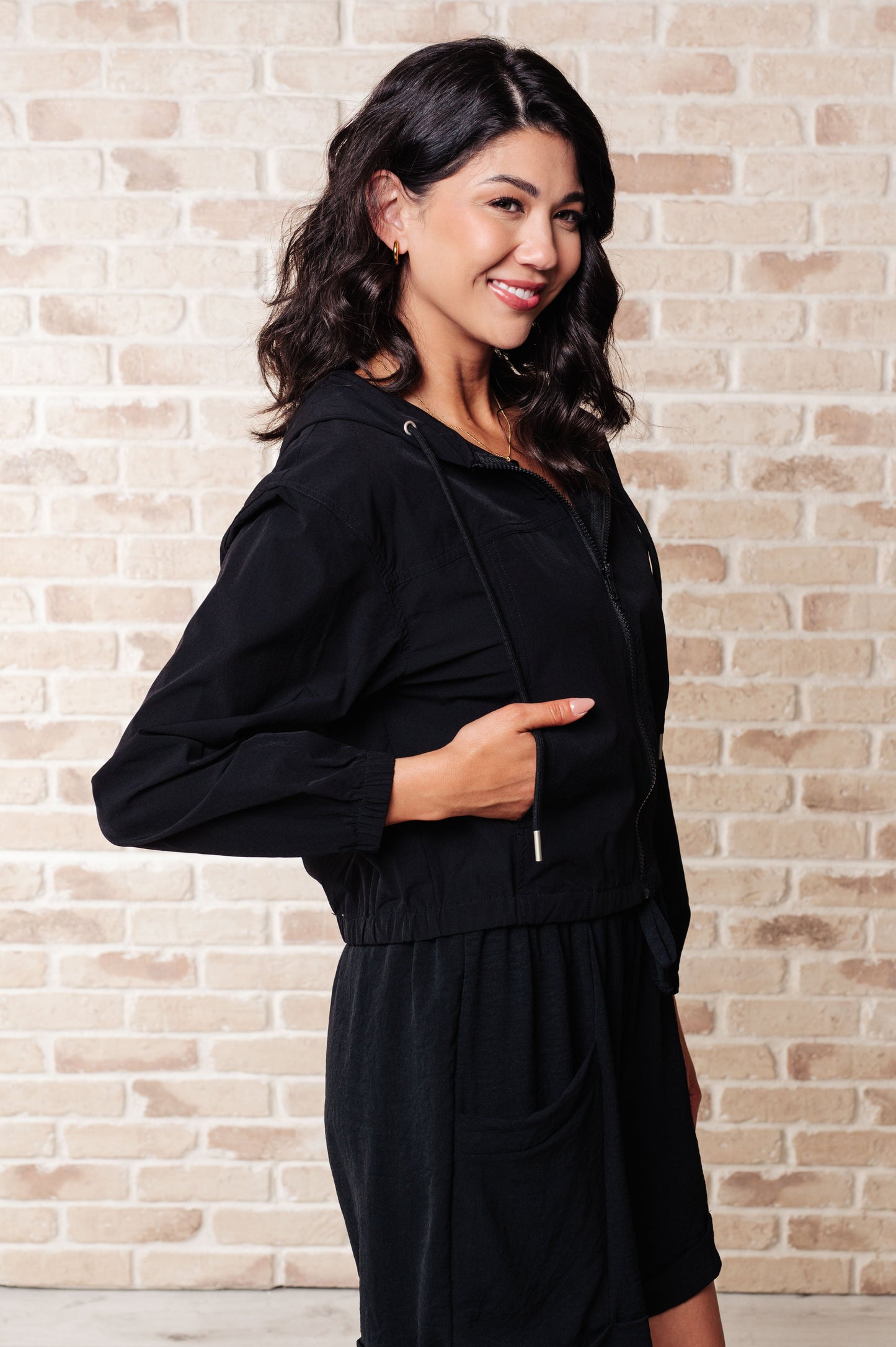 Black Zip Up Hoodie