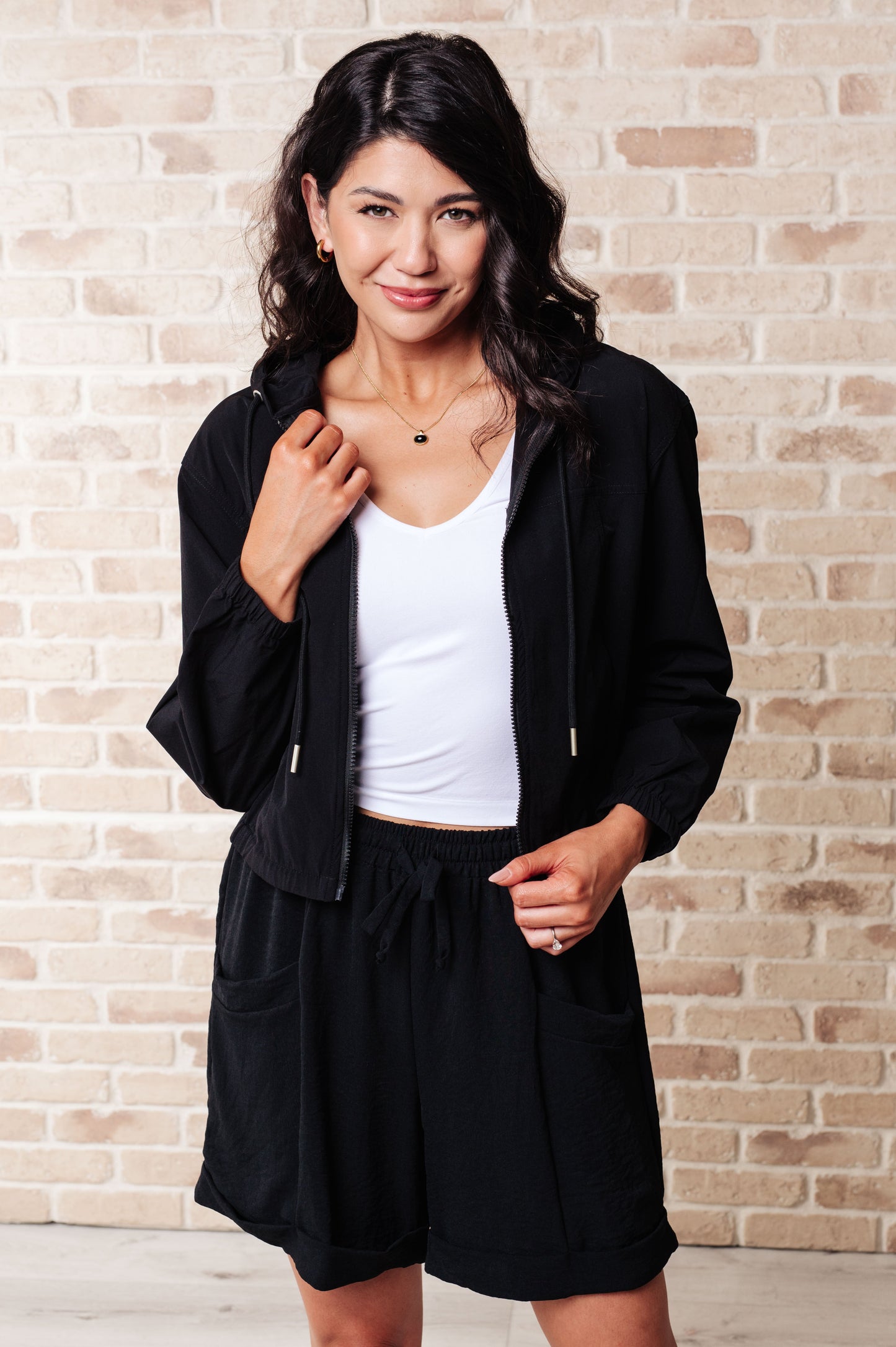 Black Zip Up Hoodie