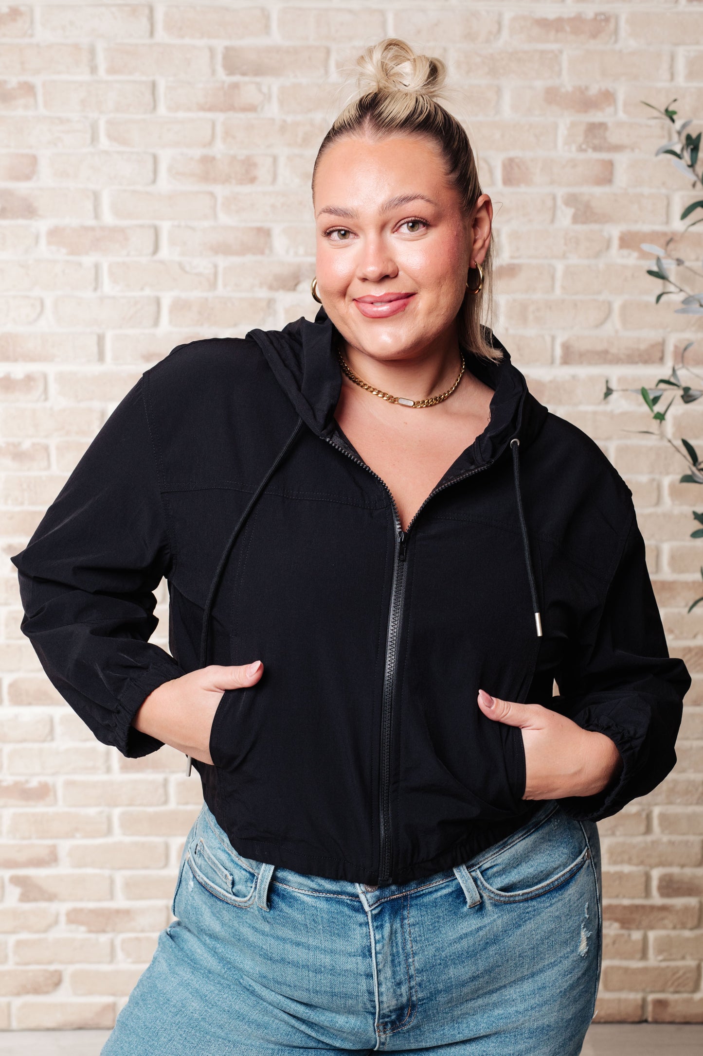 Black Zip Up Hoodie
