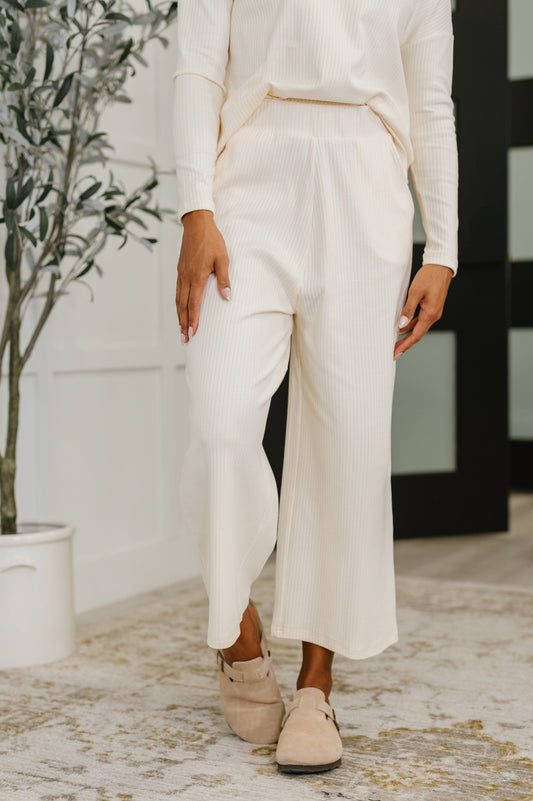 Thyme Culottes in Cream - Sized to 4X