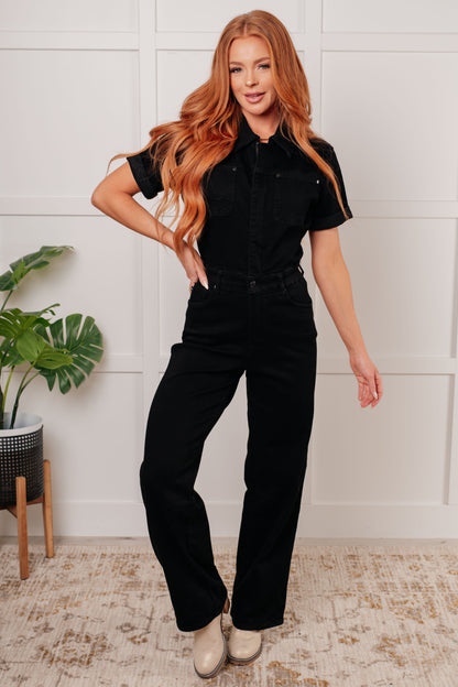 Tilda Control Top Denim Jumpsuit