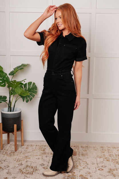 Tilda Control Top Denim Jumpsuit