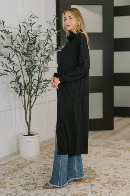 Turtleneck Tunic in Black