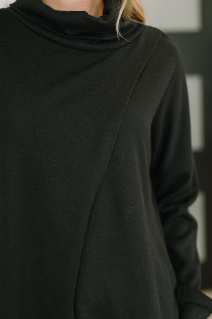 Turtleneck Tunic in Black