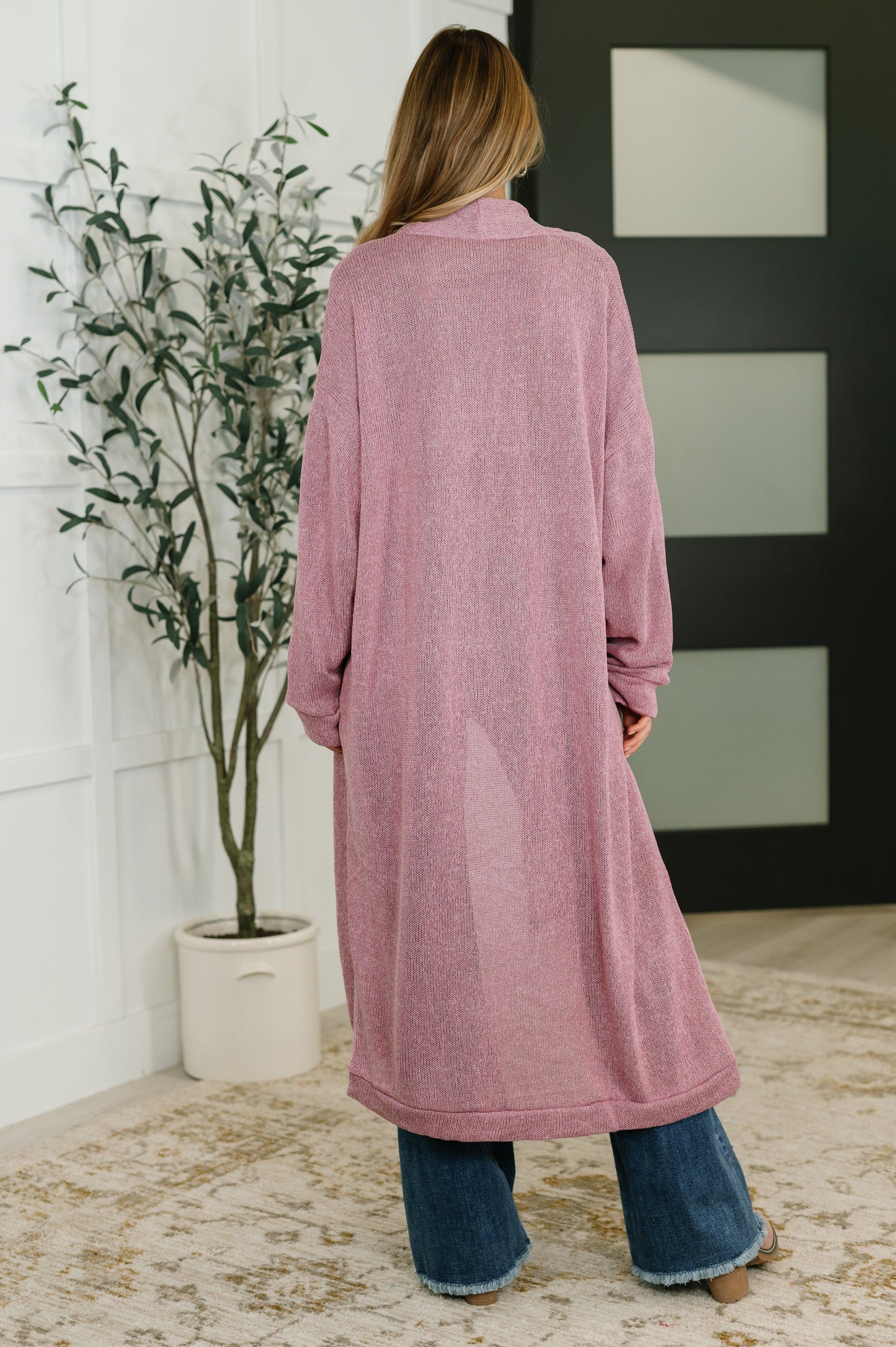 Travel Hideaway Cardigan in Cashmere Rose