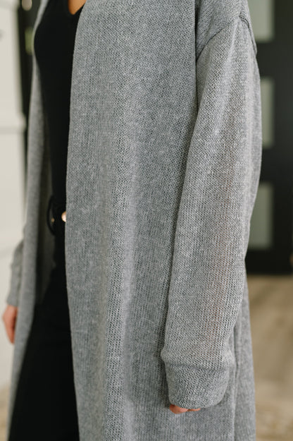 Travel Hideaway Cardigan in Soft Grey
