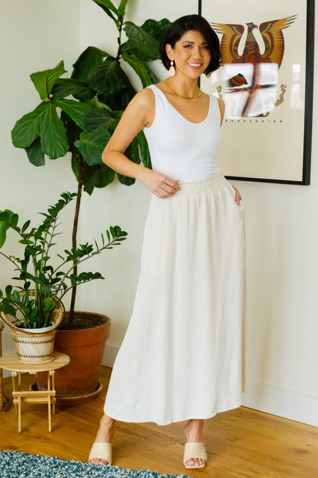 RESTOCKED! Neutral Maxi Skirt