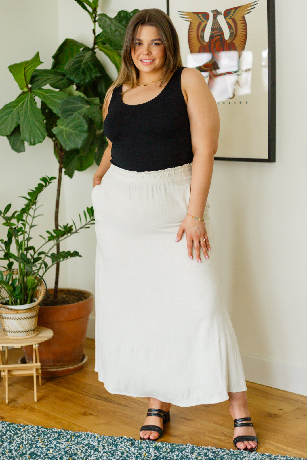 RESTOCKED! Neutral Maxi Skirt