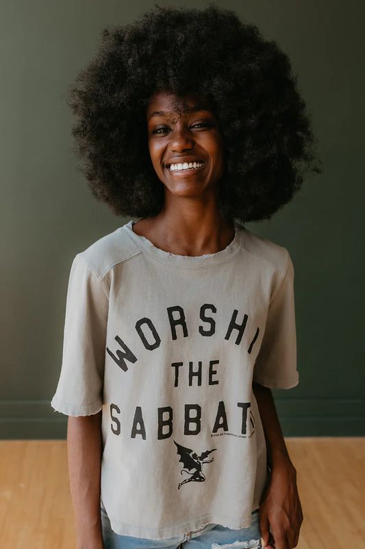 Black Sabbath Worship The Sabbath Organic Tee