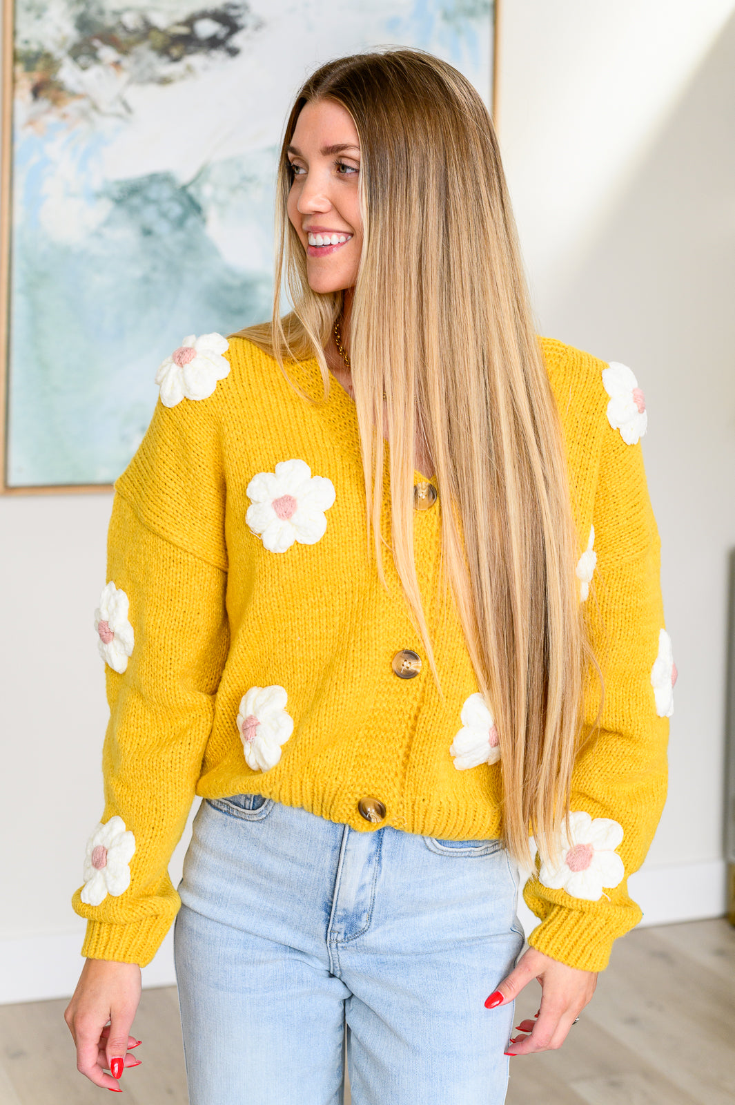 Daisy Gold Cardigan