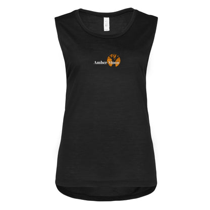 Amber Moon Merch Muscle Tank with Stitched Logo