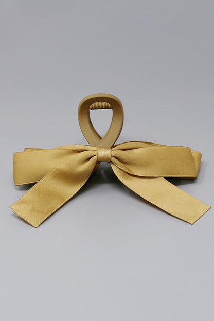 Satin Bow Claw Clip