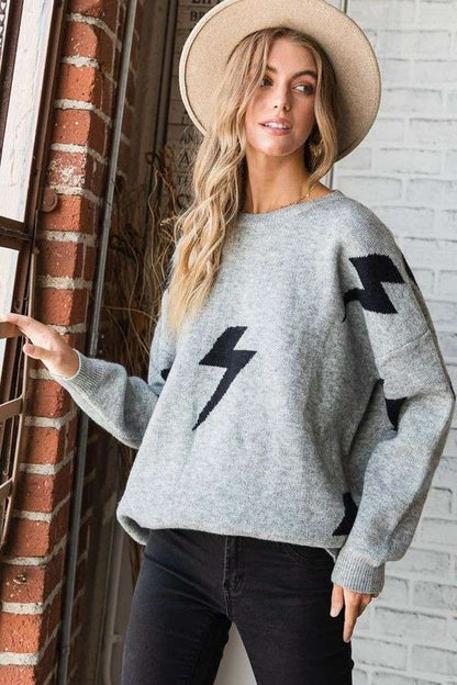 PLUS - Lightning Bolt Sweater