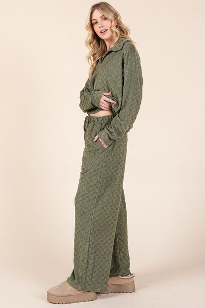 Green Checkered Pants  *Wear as a set