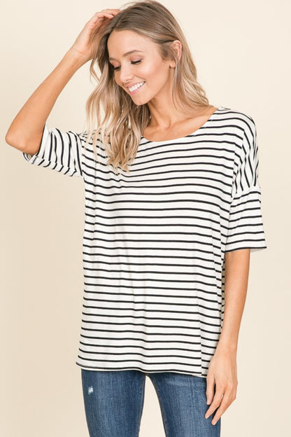 Nicole Striped Tee